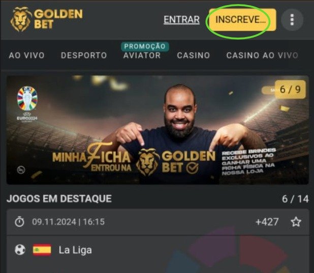 Golden bet Angola criar uma conta