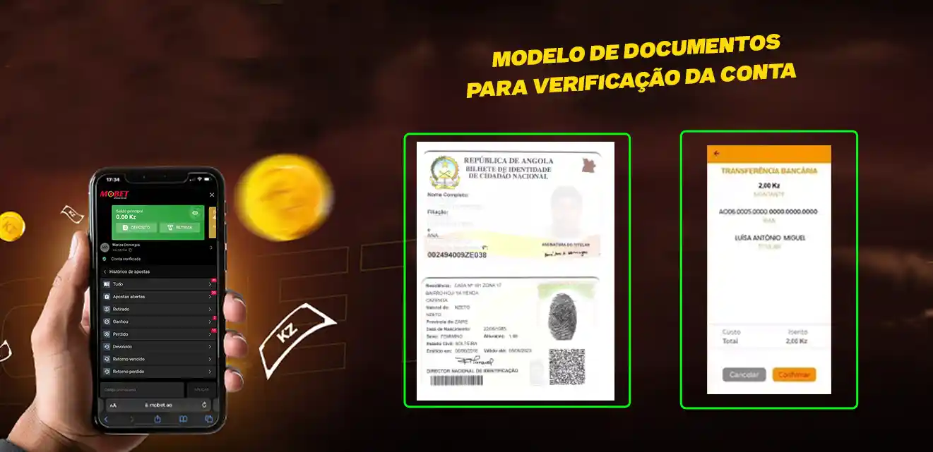Documentos para Verificar Conta Mobet
